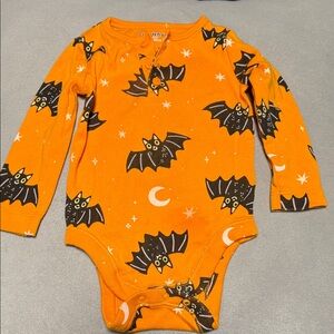 Old Navy Orange Bat Print Bodysuit